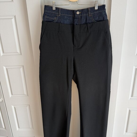 ZARA black & denim pants - Picture 2 of 3